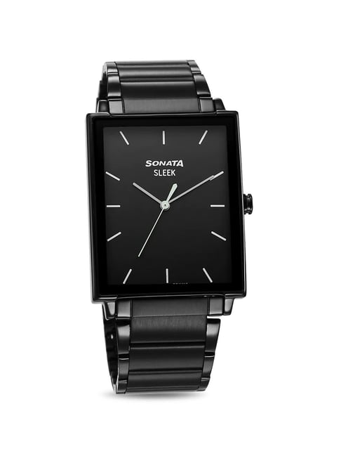 Sonata sale square watch