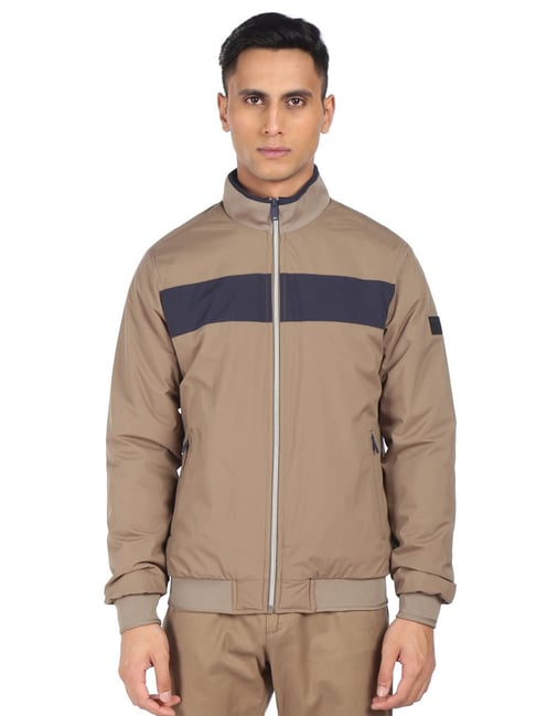 Khaki Colour Block Cropped Jacket | Khaki colour, Crop jacket, Sports wear  fashion