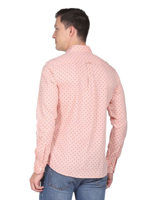 Buy U.S. Polo Assn. Light Pink Regular Fit Cotton Shirt for Men's Online @  Tata CLiQ