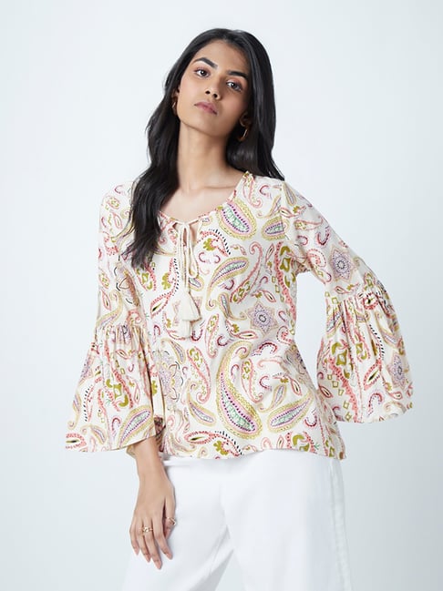 LOV by Westside Multicolour Paisley-Printed Top Price in India