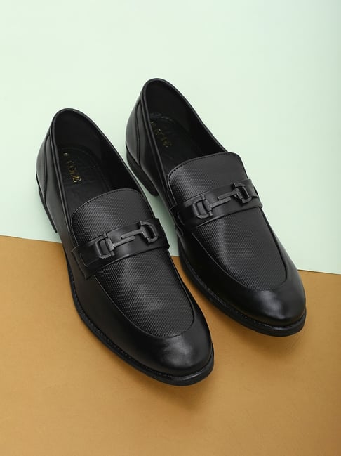 Code by Lifestyle Men's Black Formal Loafers