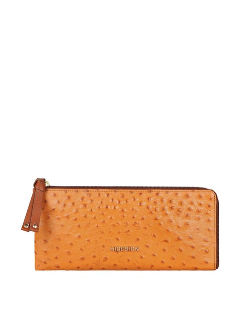 Hidesign Tan Textured Wallet for Women