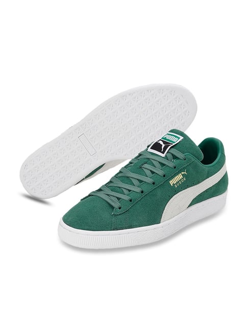 Suede Sneakers Puma Mens Shoes Green Puma Men's Suede Classic XXI Forest  Green Casual Sneakers