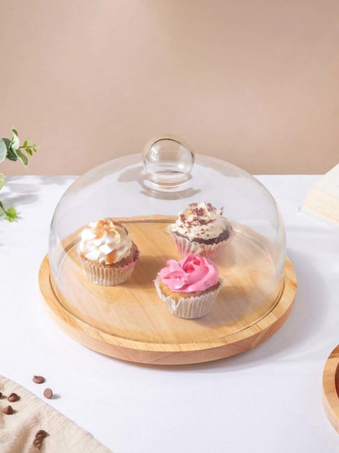 White Plastic Rotating Cake Stand For Decoration And Baking(2540), Round,  Size: 28 Cm at Rs 72/piece in Rajkot