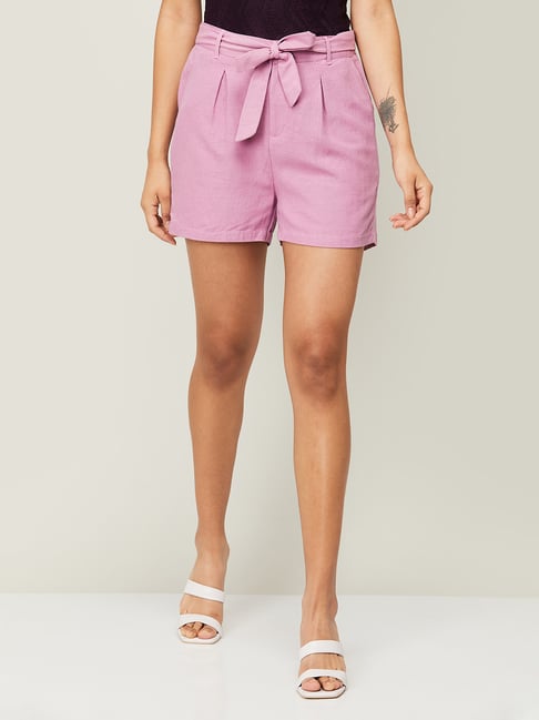 BOSSINI Pink High Rise Shorts