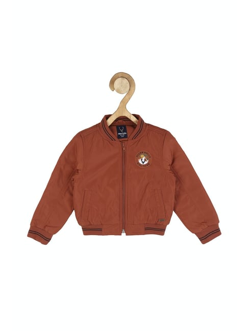 Buy Allen Solly Men Red Solid Bomber jacket Online at Low Prices