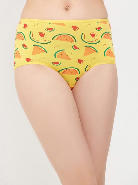 Hipster Ladies Yellow Cotton Printed Panty at Rs 45/piece in