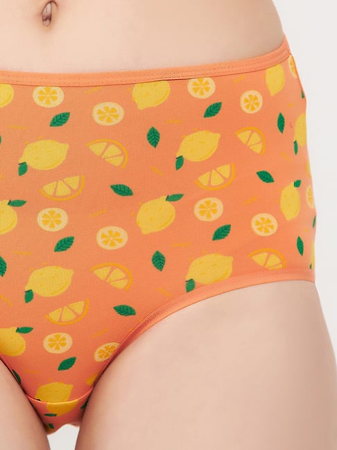 Buy Clovia Orange Printed Hipster Panty for Women's Online @ Tata CLiQ