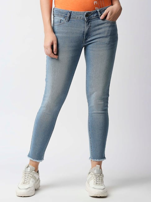 Pepe Jeans Light Blue Skinny Fit Mid Rise Jeans