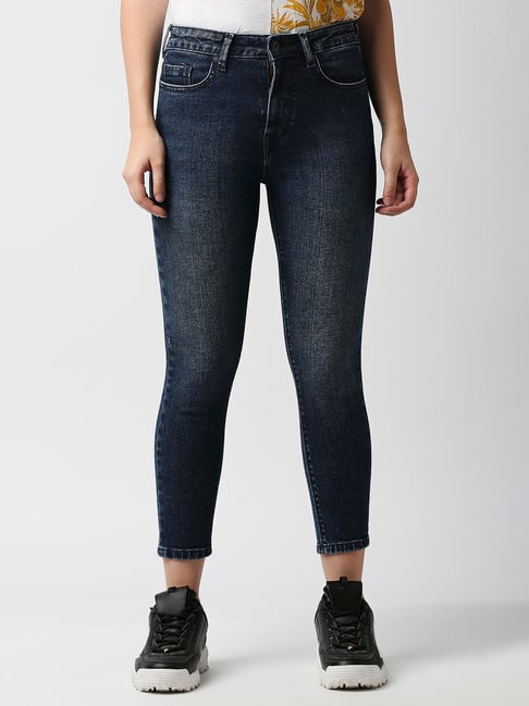 Pepe Jeans Blue Skinny Fit High Rise Jeans