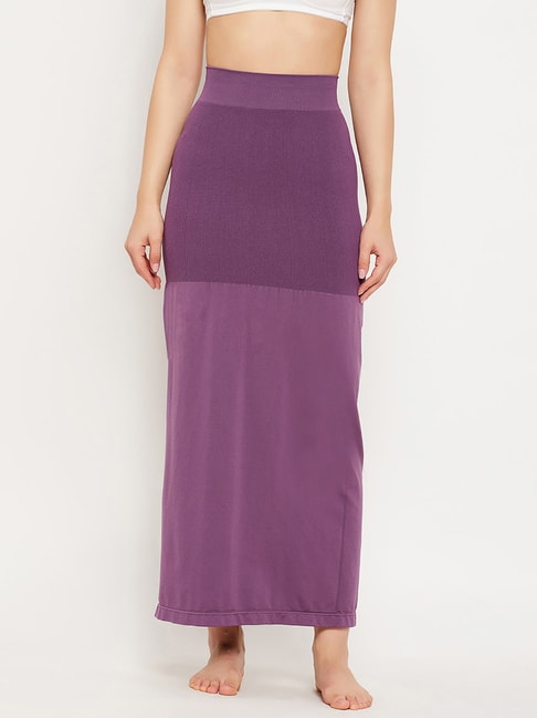 JCSS Purple Cotton Saree Shapewear