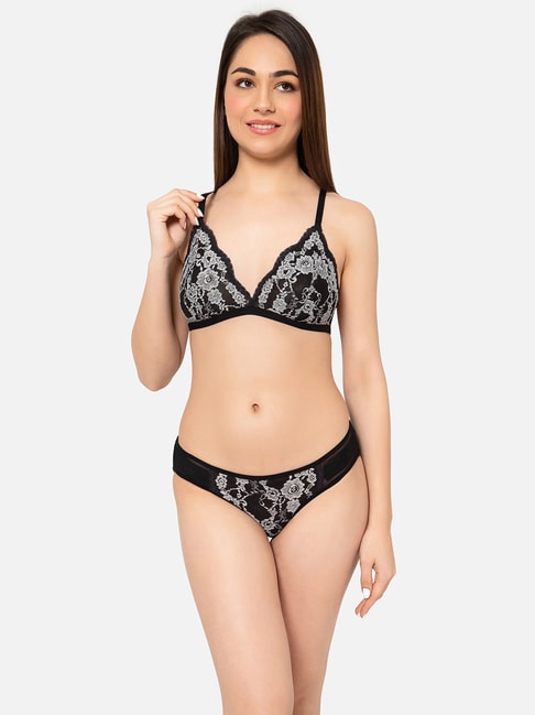 Selfcare Set Of 2 Seamless Moulded Cup Bras-Black at Rs 360, Bra Panty Set  in New Delhi