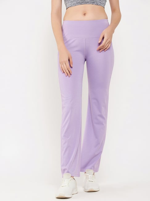 Clovia Purple Yoga Pants