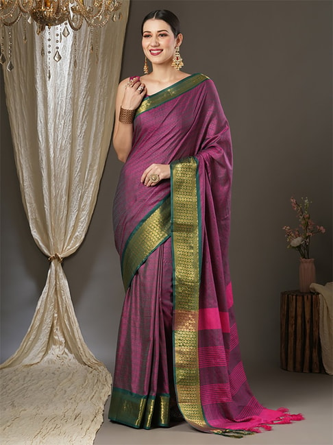The Chennai Silks - Traditional Dharmavaram Silk Fusion Saree | Saree, Silk  sarees, Silk