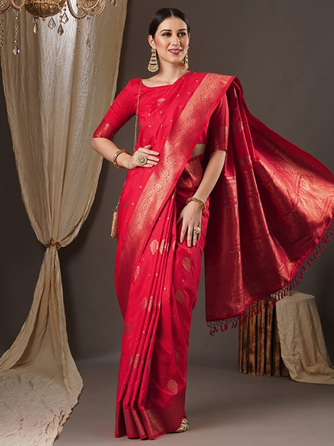 Buy Taneira Green Linen Bhagalpuri Saree for Women Online @ Tata CLiQ Luxury