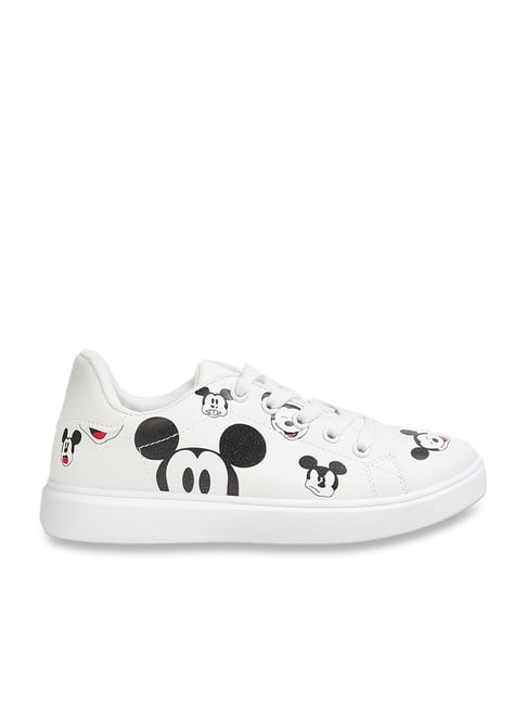 Fame Forever by Lifestyle Kids Disney Print Upper White & Black Casual Sneakers