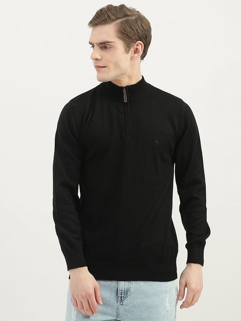 United Colors of Benetton Black Regular Fit Sweater