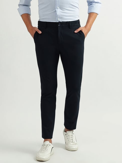 Buy Byford By Pantaloons Black Slim Fit Trousers for Mens Online  Tata CLiQ