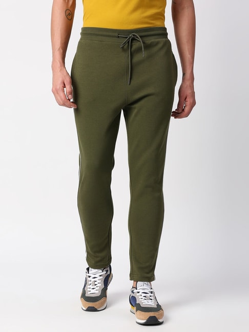 Buy Men Grey Textured Slim Fit Casual Track Pants Online - 719924 | Van  Heusen