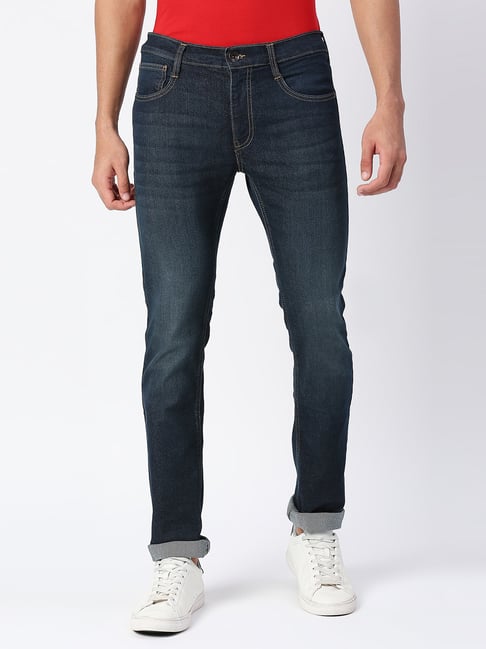 Pepe Jeans Blue Cotton Slim Fit Jeans