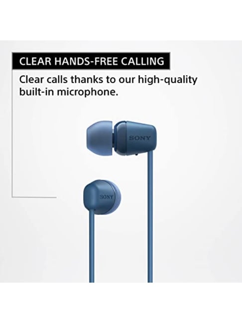 Buy Sony WI-C100 Wireless Neckband with 25 Hrs Battery Online At