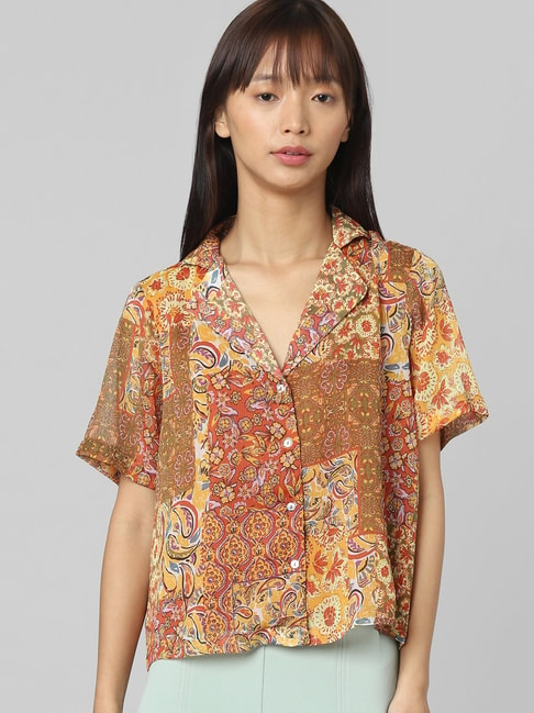 Only Multicolor Floral Print Shirt Price in India