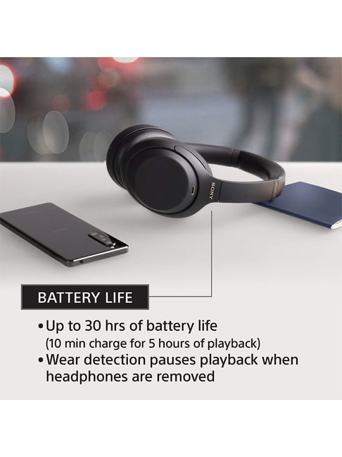 Buy Sony WH-1000XM4 Wireless Bluetooth Headphones with Mic (Black