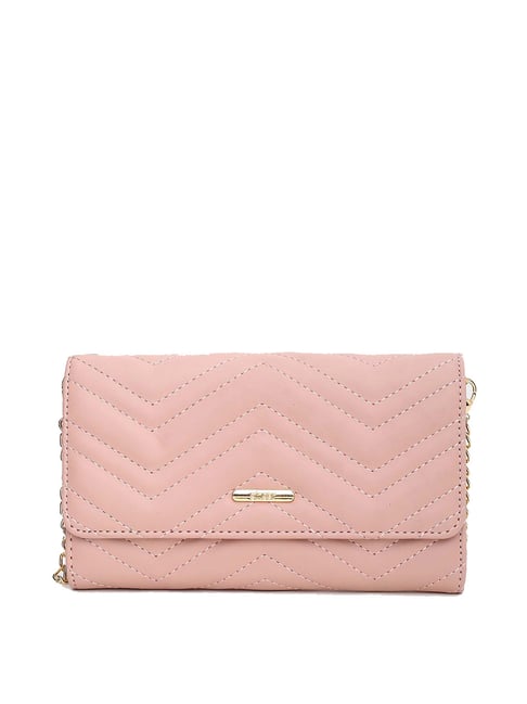 Buy Ginger by Lifestyle Pink Quilted Wallet for Women Online At