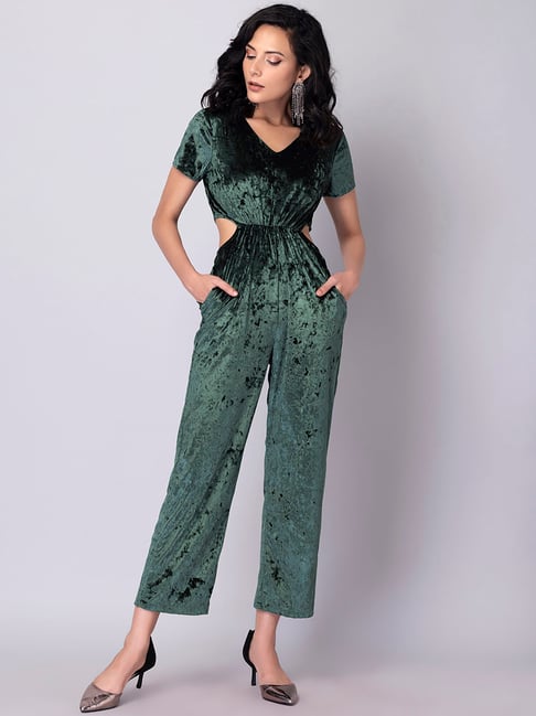 Buy Pink Jumpsuits &Playsuits for Women by FABALLEY Online | Ajio.com