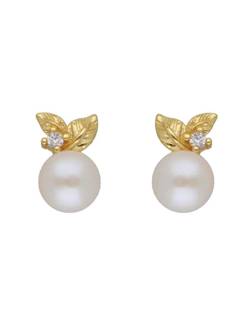 Blisse Allure Sterling Silver Graded Size Cultured Pearl Earrings –  Blisseallure.in