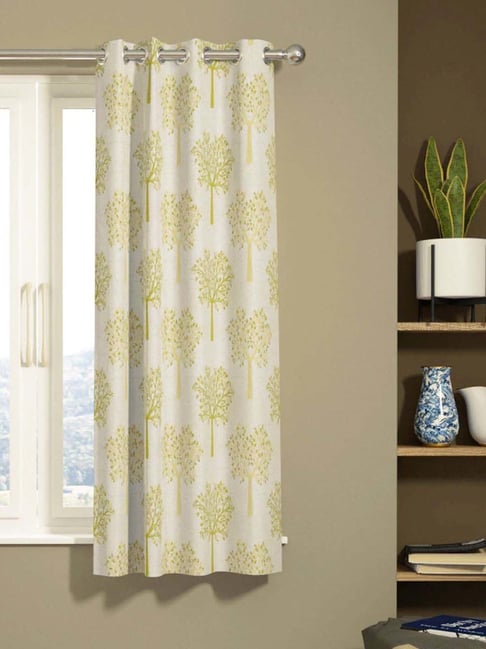 Bianca EL`PESSO Green Faux Silk 5 Ft. Window Curtain