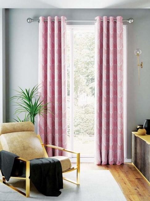 Bianca TREMEZZO Pink Faux Silk 9 Ft. Long Door Curtain - Set of 2-picture-18