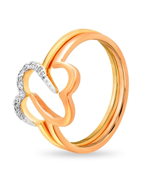 Buy Ornate 22 Karat Yellow Gold Overlap-Design Ring at Best Price | Tanishq  UAE