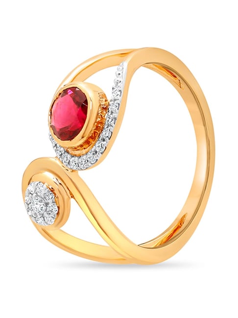 Tanishq ruby deals diamond ring