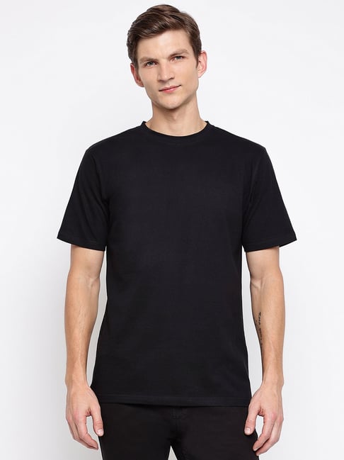 smart black t shirt mens