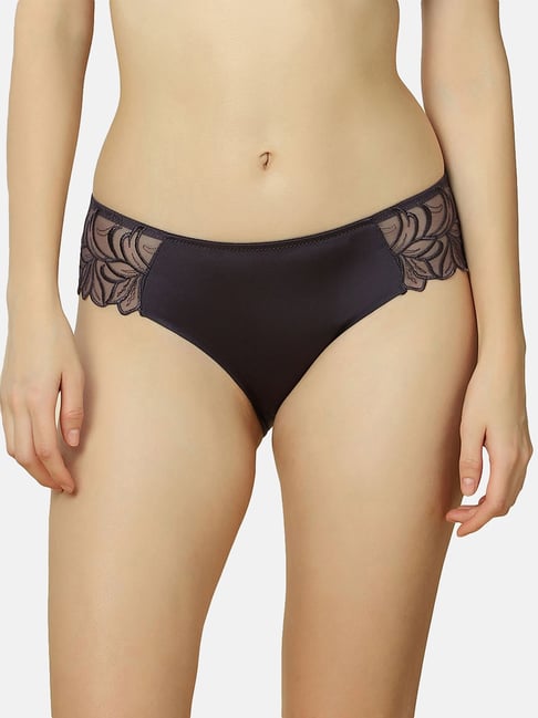 Triumph Dark Purple Lace Hipster Panty Price in India