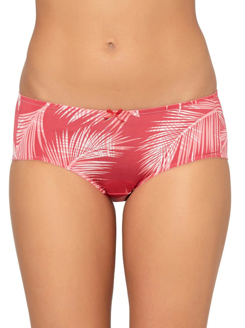 Triumph Red Printed Hipster Panty Price in India