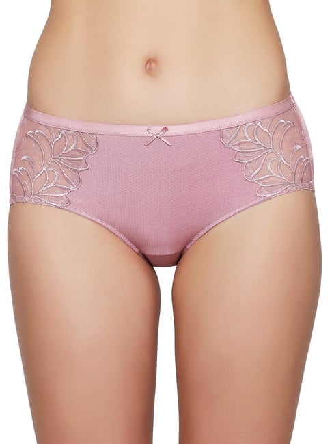 Triumph Pink Lace Hipster Panty Price in India