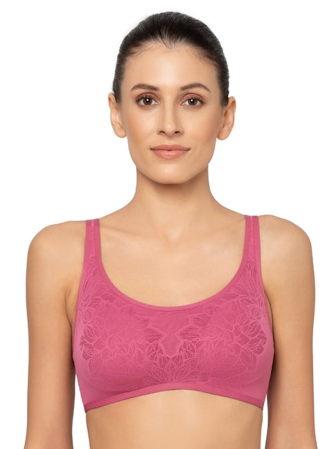Triumph Pink Half Coverage T-Shirt Bra Price in India