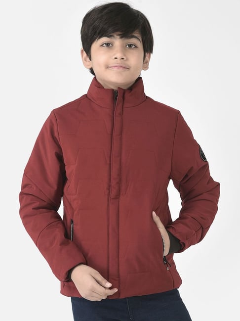 Classic Polyester Solid Jacket for MenSize: LXL2XL Color: Maroon Fabric:  Polyester Type: Jackets Style: Solid Design