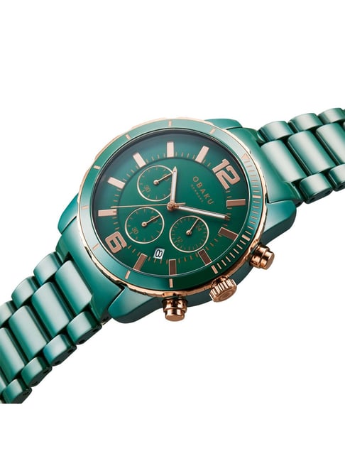 Buy OBAKU V278GCEECE Falk Lincoln Chronograph Watch for Men at