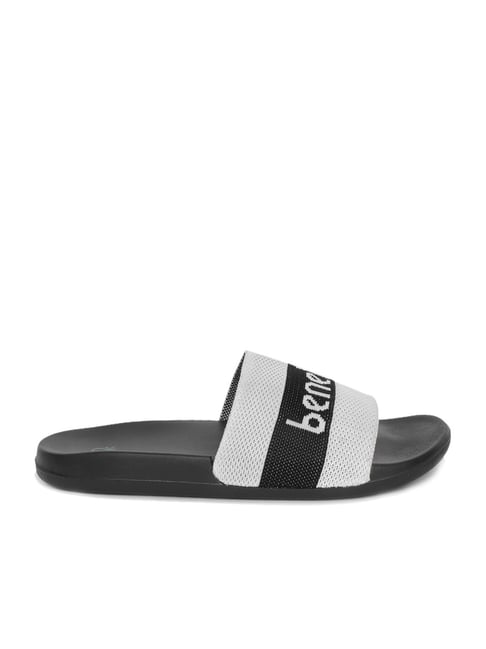 Buy United Colors of Benetton Men s White Slides for Men at Best