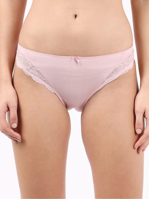 Jockey Light Pink Lace Bikini Panty Price in India