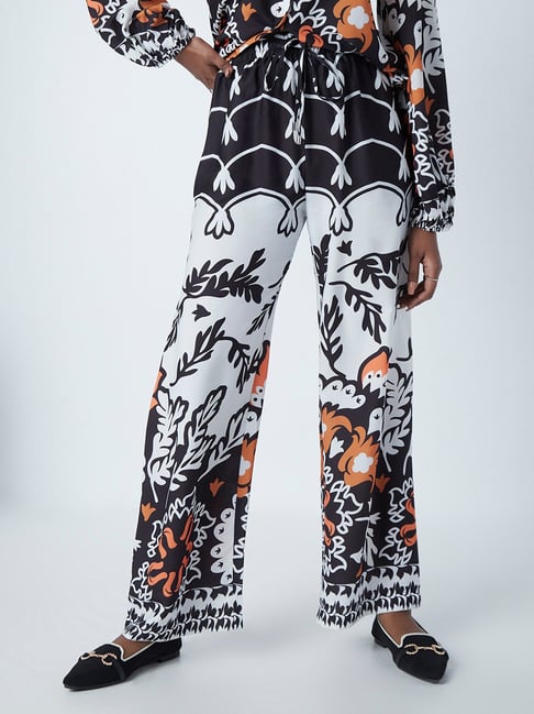 Buy Wardrobe by Westside Black Houndstooth Print Trousers for Online  Tata  CLiQ