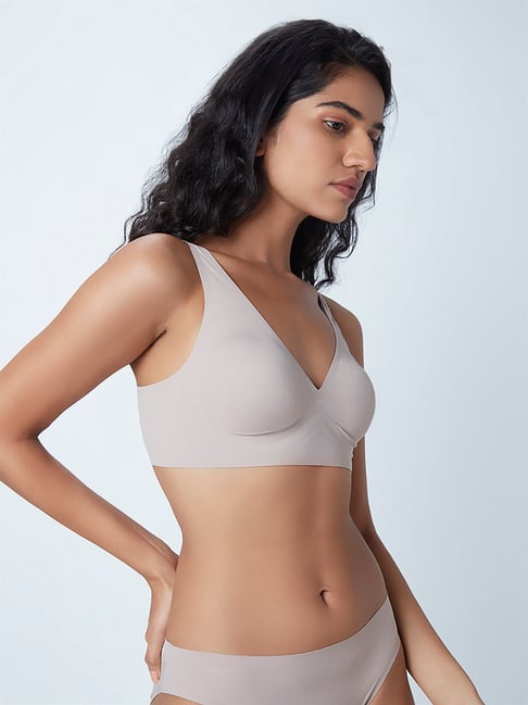 Wunderlove by Westside Taupe Seamfree Bra Price in India