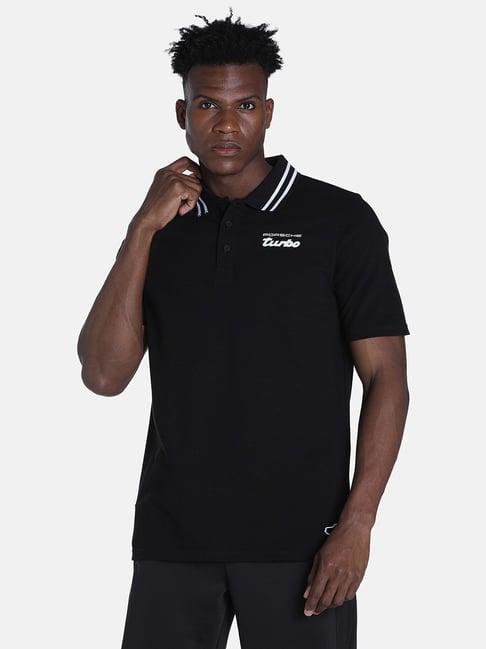 Puma black cheap polo t shirt