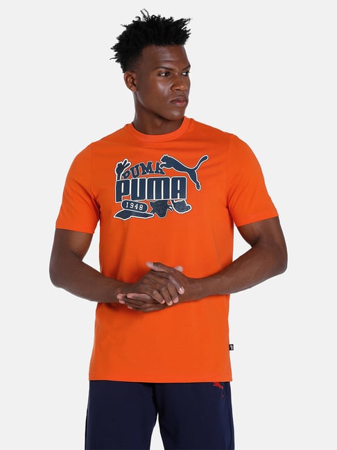 T shirt store puma orange