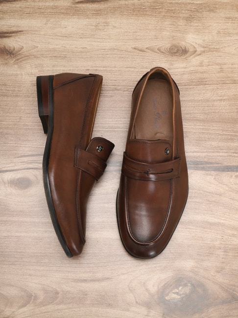 Buy Louis Philippe Men's Brown Formal Loafers for Men at Best