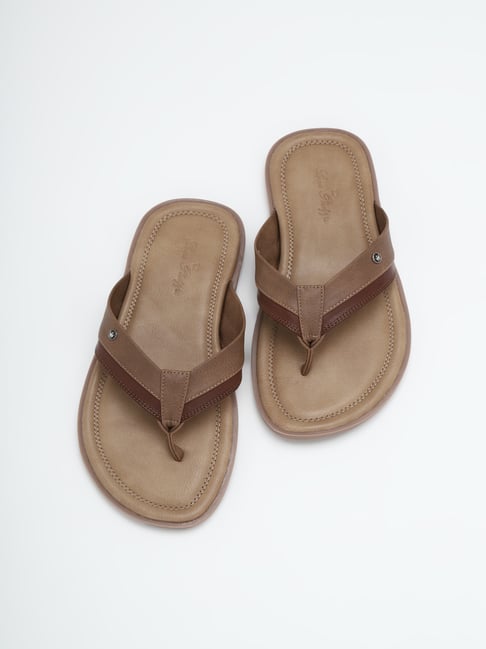 Buy Louis Philippe Men s Brown Thong Sandals for Men at Best Price