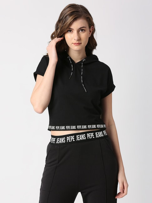 Black Printed Full Sleeve Shirt | Pepe Jeans India